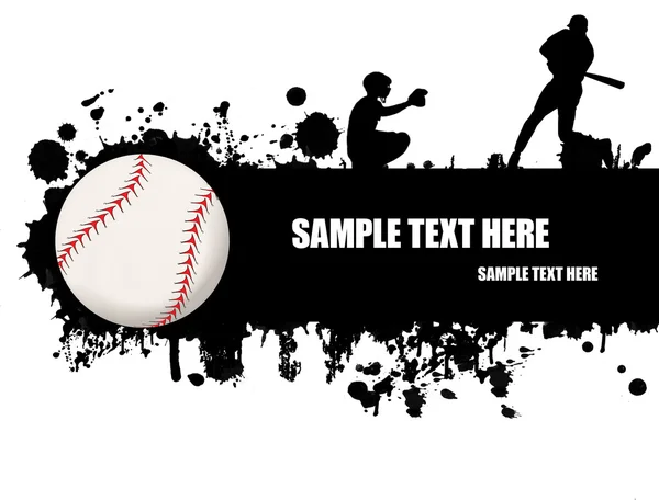 Grunge 棒球海报 — 图库矢量图片