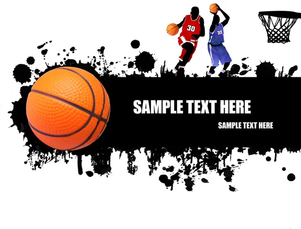 Affiche de basket Grunge — Image vectorielle