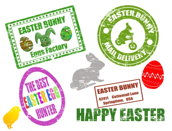 Easter-stamps — Stockvector