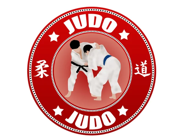 Etiqueta de judo — Vector de stock