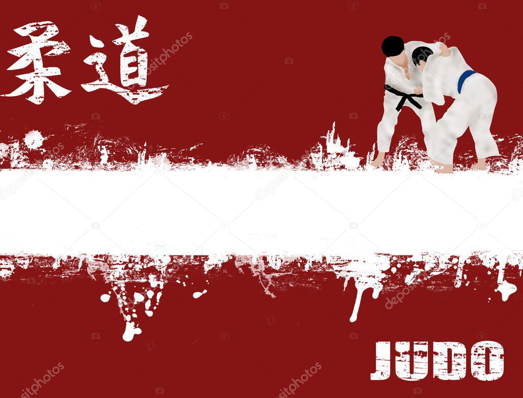 Grunge judo poster
