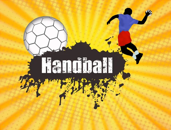 Handbal poster — Stockvector