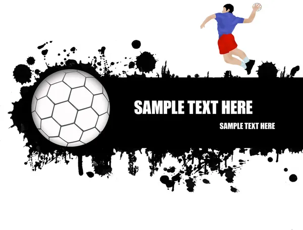 Affiche de handball — Image vectorielle