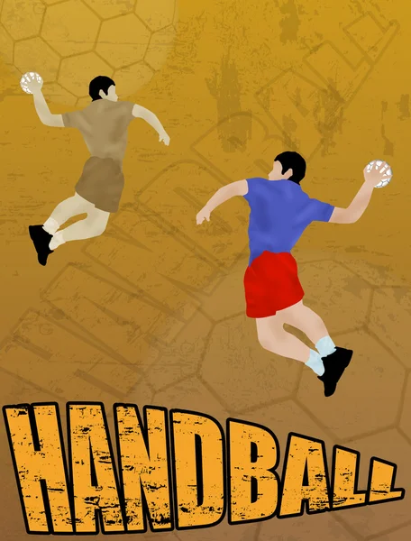 Handball fond abstrait — Image vectorielle