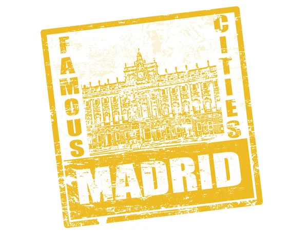 Madrid stamp — Stock Vector