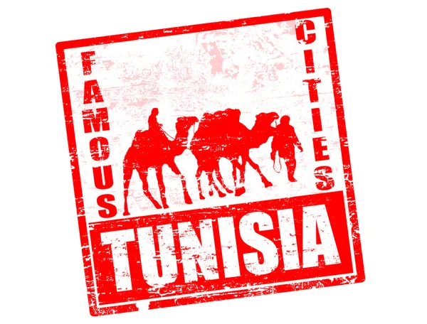 突尼斯邮票 — 图库矢量图片