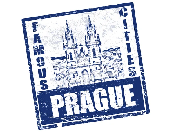 Prague stamp — Stock Vector