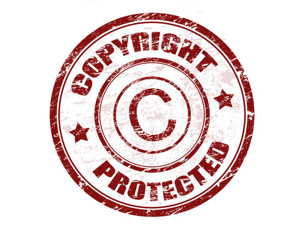 Copyright protected stamp