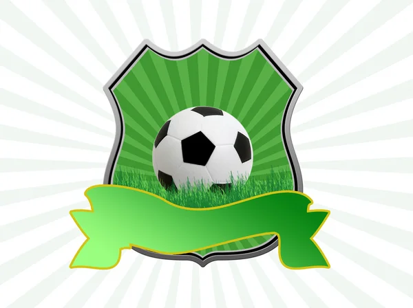 Escudo de fútbol — Vector de stock