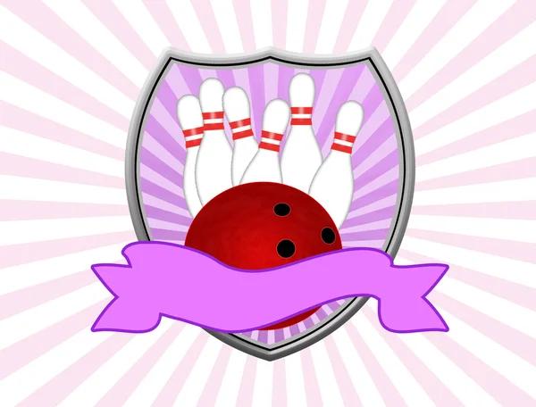 Bouclier de bowling — Image vectorielle