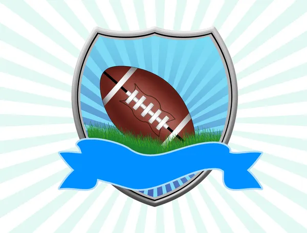 Escudo de fútbol americano — Vector de stock