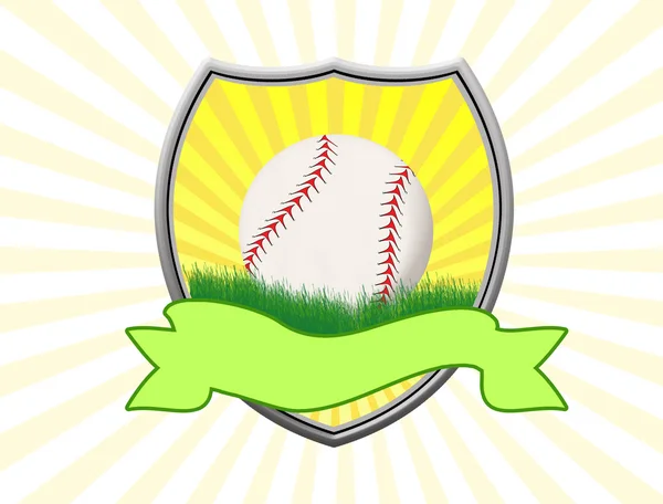 Бейсбол щит — стоковий вектор