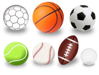 Sport balls clipart