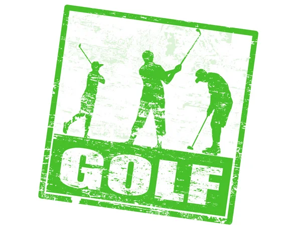 Golf stamp — Stock Vector