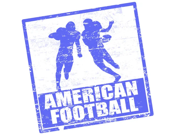 American football stamp — Stock Vector