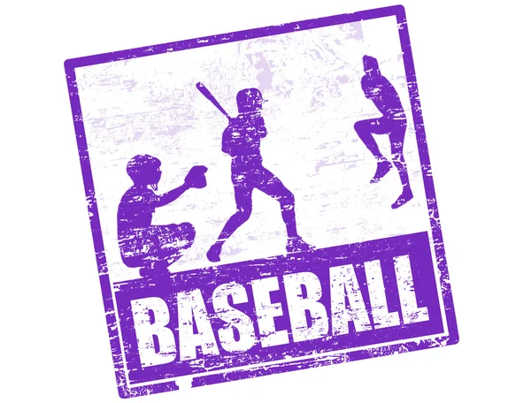 Timbro del baseball — Vettoriale Stock