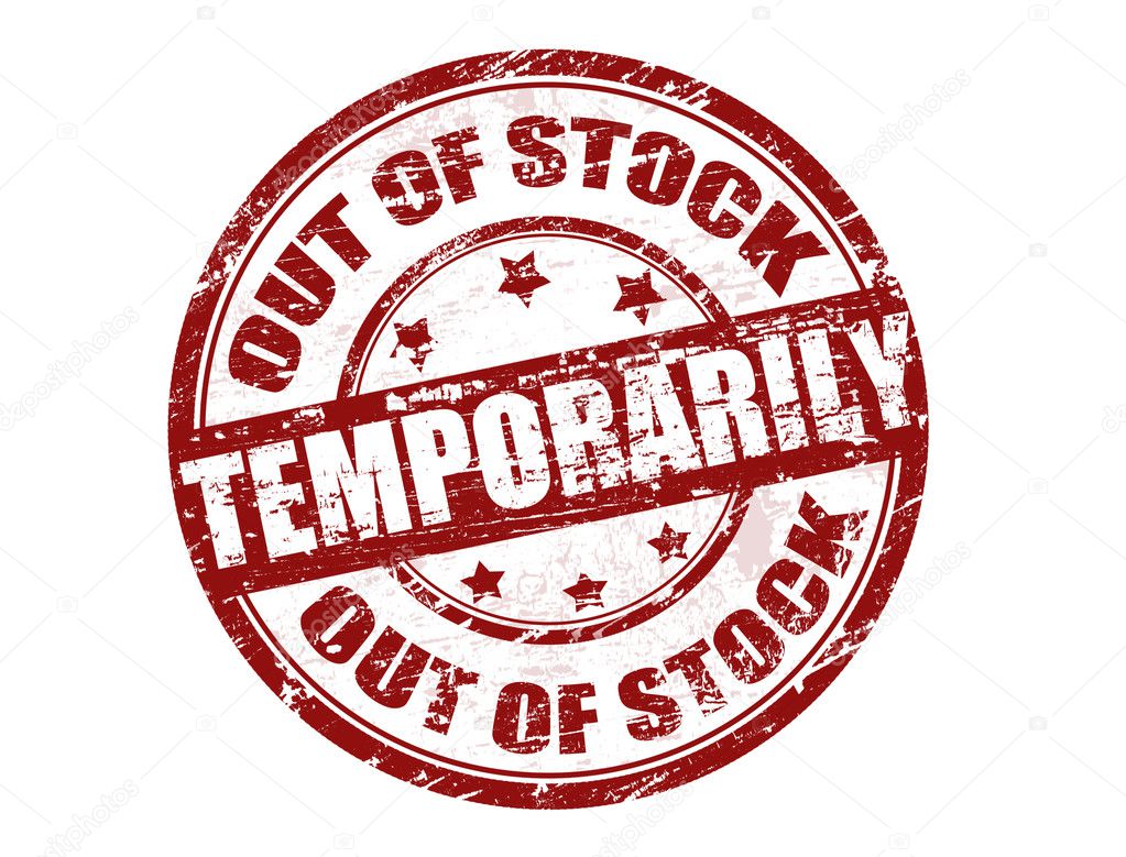 Out of stock temporarily stamp