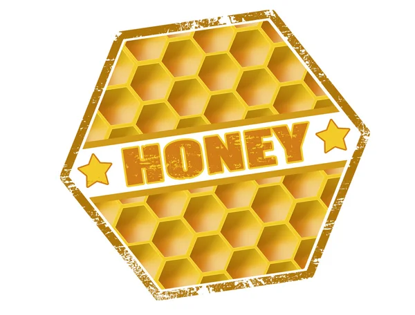 Sello de miel — Vector de stock