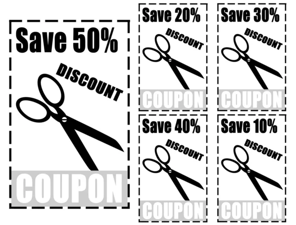 Discount coupons — Stock Vector