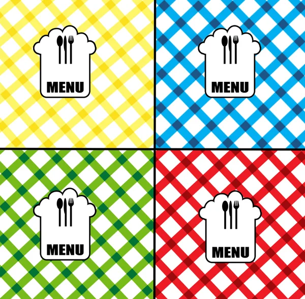 Diseño de tarjeta de menú — Vector de stock
