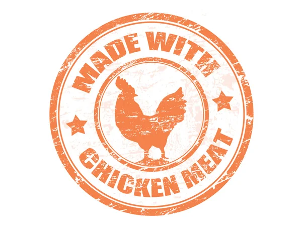Wykonana stemplem mięso kurczaka — Wektor stockowy