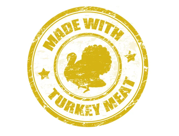 Wykonana stemplem mięsa Turcja — Wektor stockowy