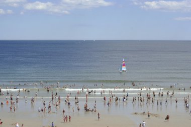 maine Beach yaz görünümü