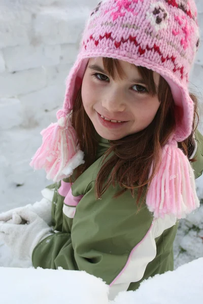 stock image Girl in winter clothes