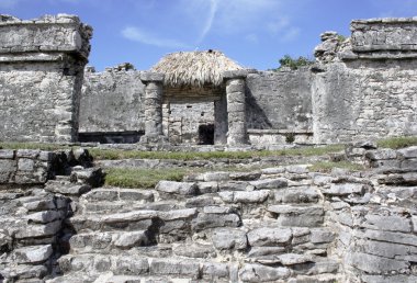 Ruins at Tulum Mexico 3 clipart