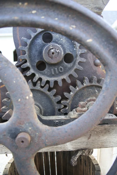 stock image Antique machine gears