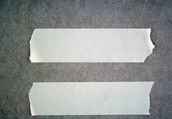 Strips of masking tape for sign Stock Picture