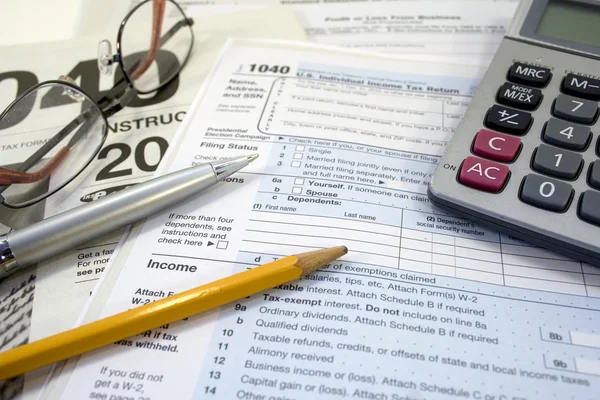 Tax forms US Royalty Free Stock Images