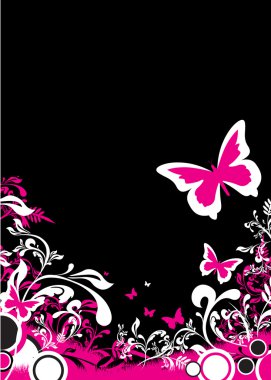 Floral background clipart