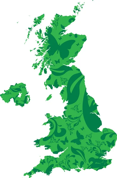 Mapa del Reino Unido — Archivo Imágenes Vectoriales