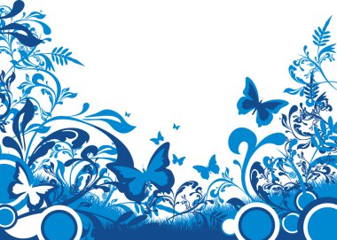 Floral background clipart