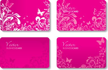 Floral cards clipart