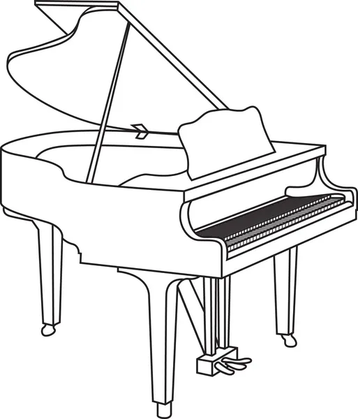 ピアノ — ストックベクタ