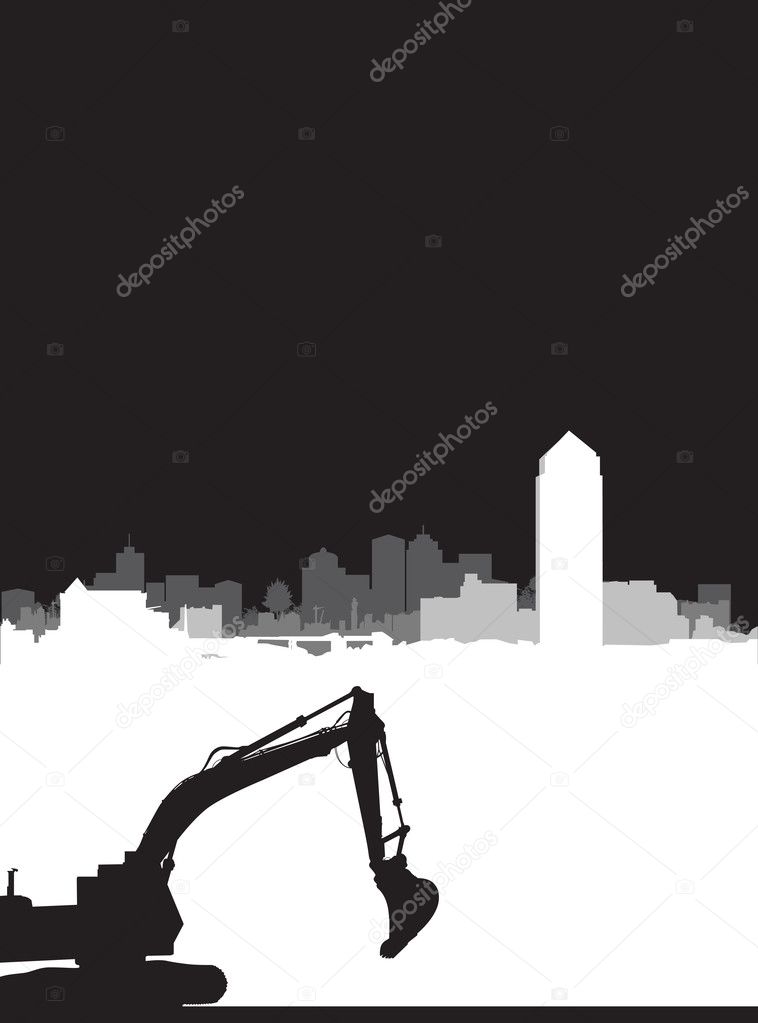 Construction cityscape