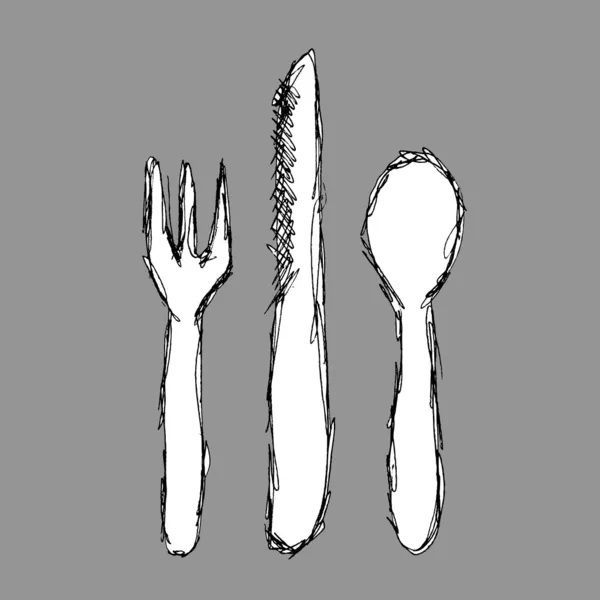 Нож и вилка — стоковое фото