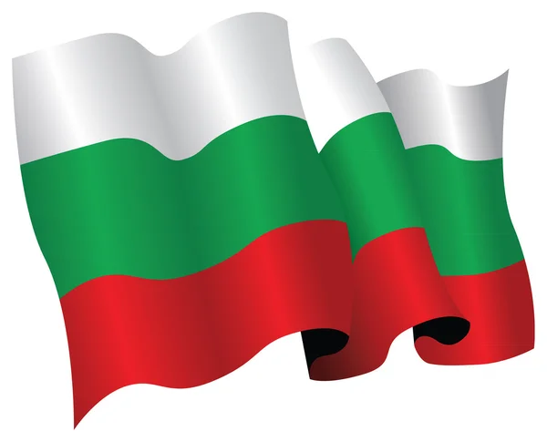 Bulharská vlajka — Stock fotografie