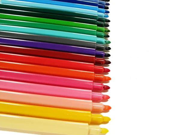 Colored felt-tip pens — Stock Photo, Image