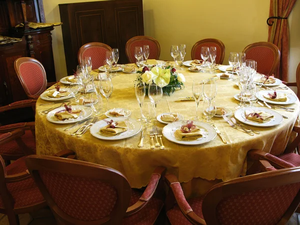Ensemble Table Fantaisie Pour Banquet — Photo