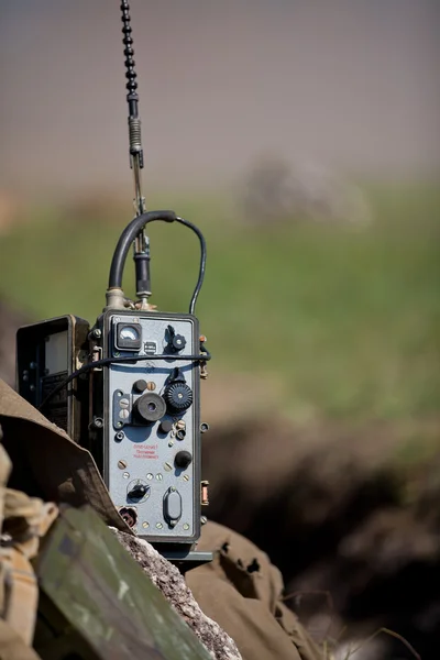 Rádio portátil militar — Fotografia de Stock