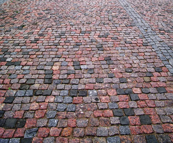 stock image Old cobblestone pavement horizontal