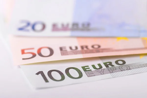 stock image Euro banknotes focus on 100