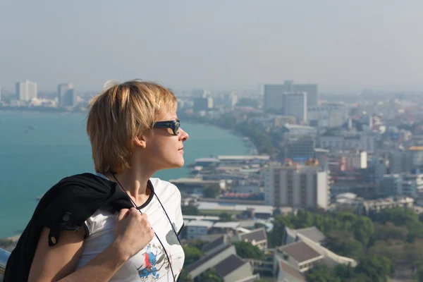Et blikk fra utsiktspunktet i Pattaya stockbilde
