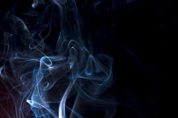 Incense smoke in the air with variation of a lot of colors
