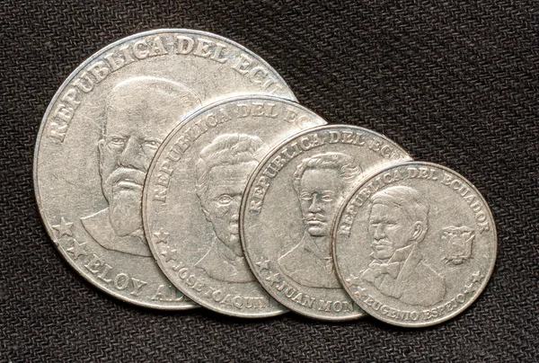stock image Coins of republic of Ecuador