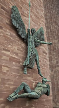 melek gabriel banishes lucifer, Coventry coventry cathedral