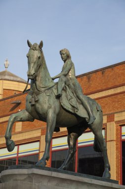 Lady Godiva Statue in Coventry, UK clipart